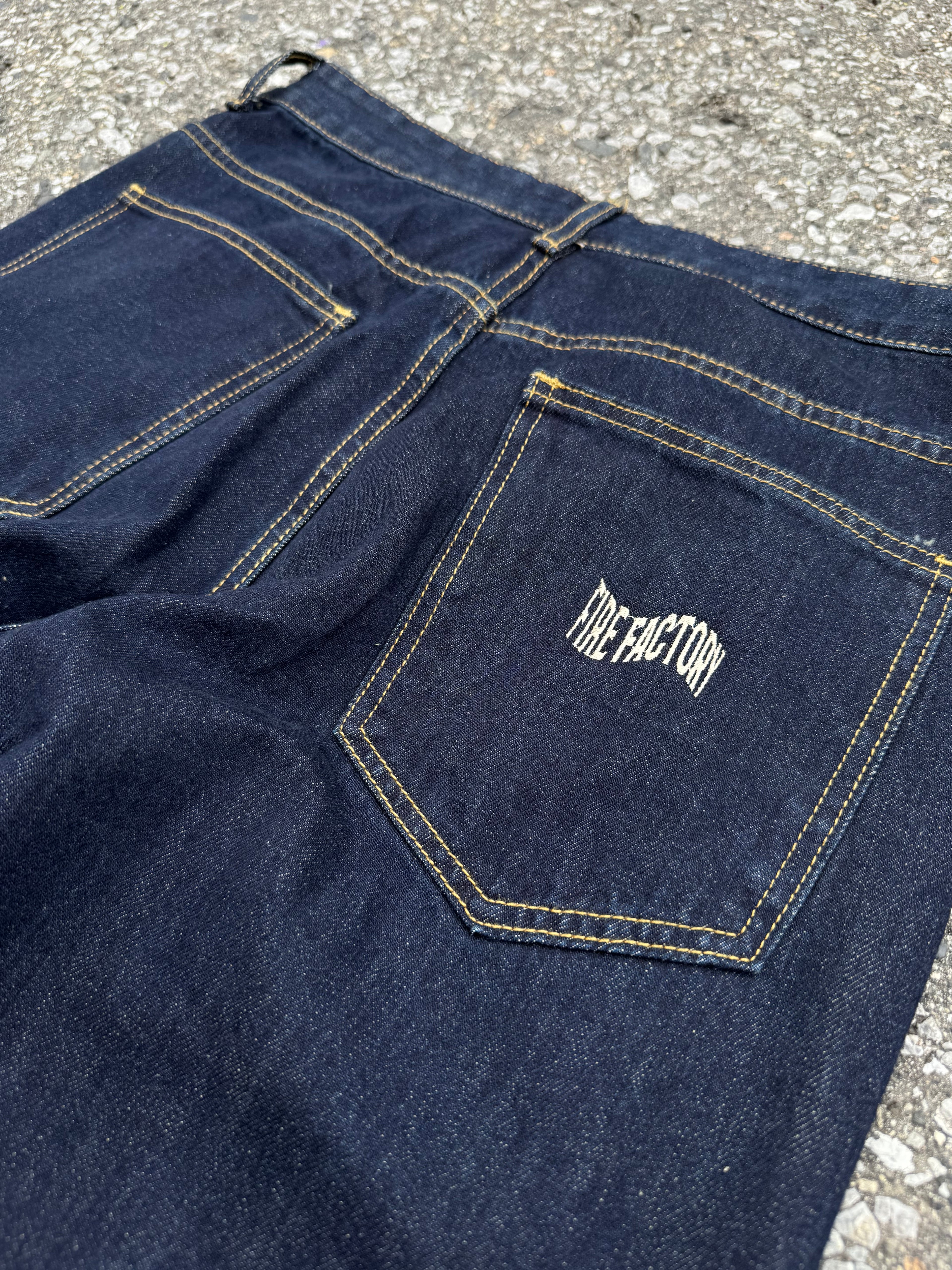 DOUBLE KNEE DENIM PANTS