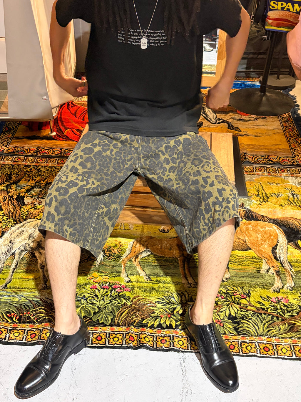 Leopard shorts