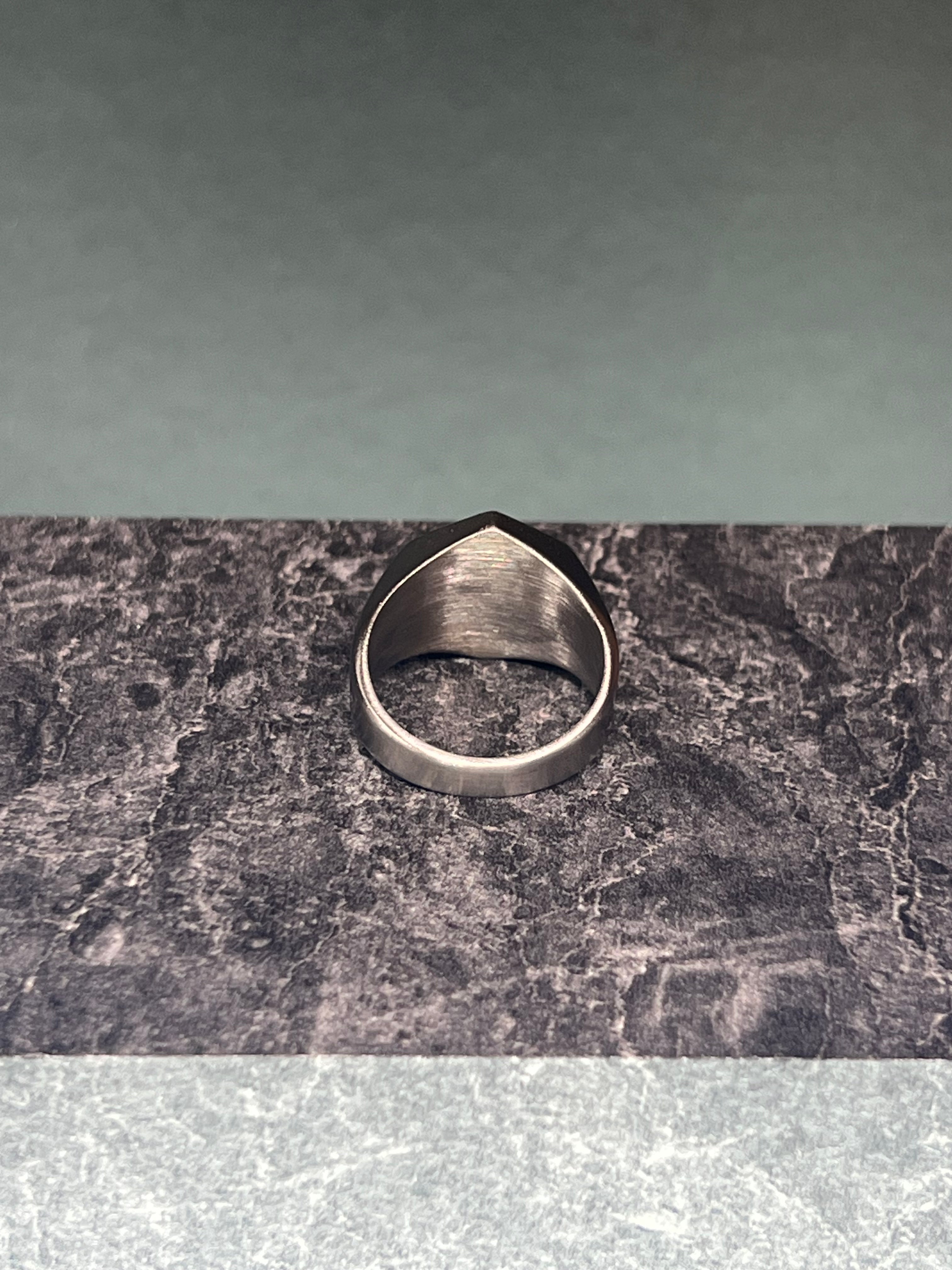 Biwako Stainless Hexagon Ring