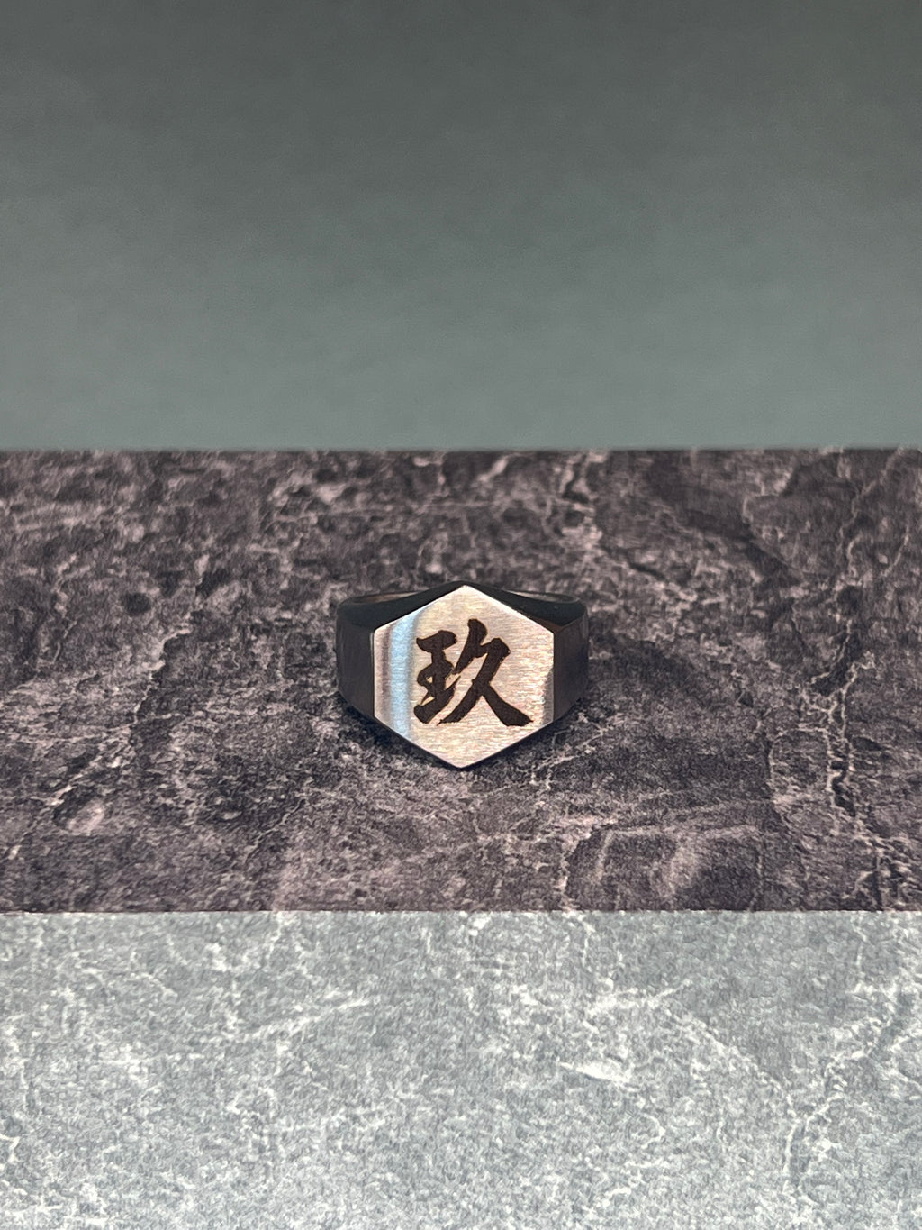 【受注生産】Stainless Hexagon Ring