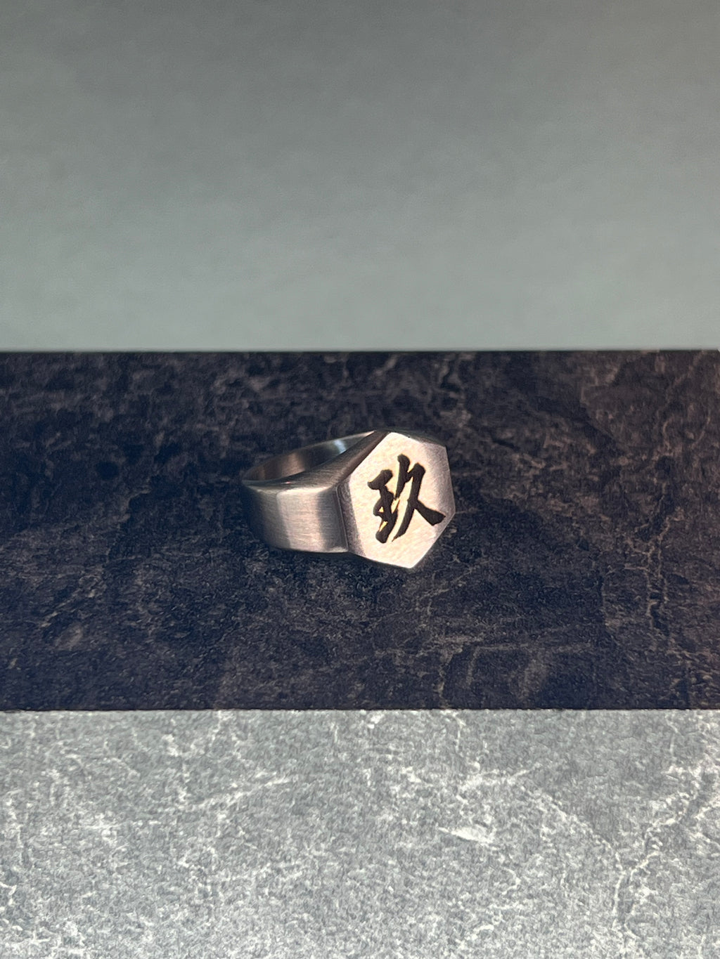 【受注生産】Stainless Hexagon Ring