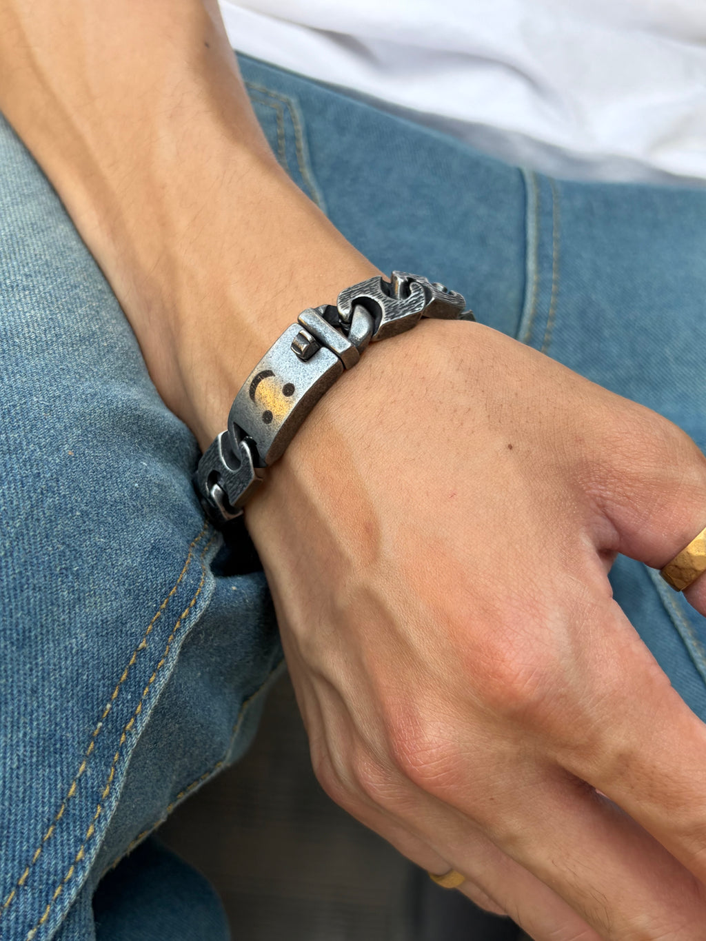 Stainless Wave Chain Bracelet