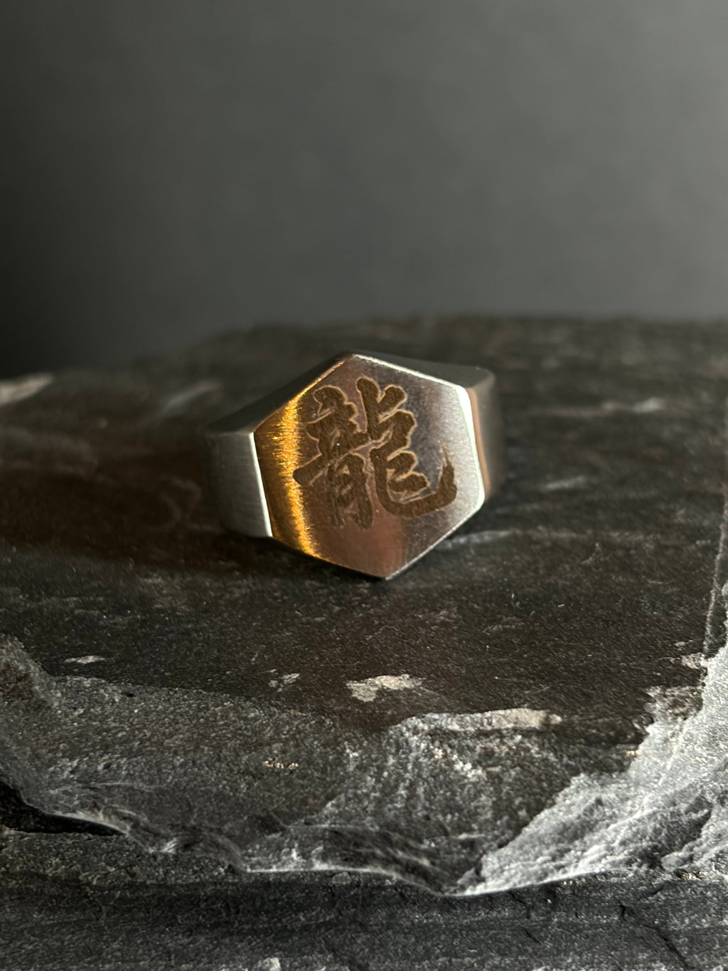 【受注生産】Stainless Hexagon Ring
