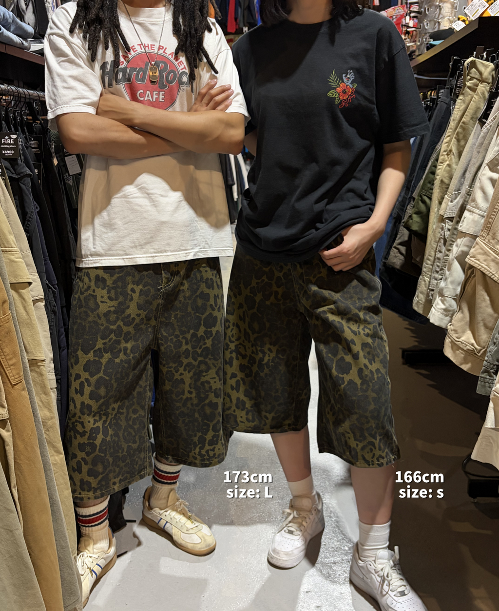 Leopard shorts